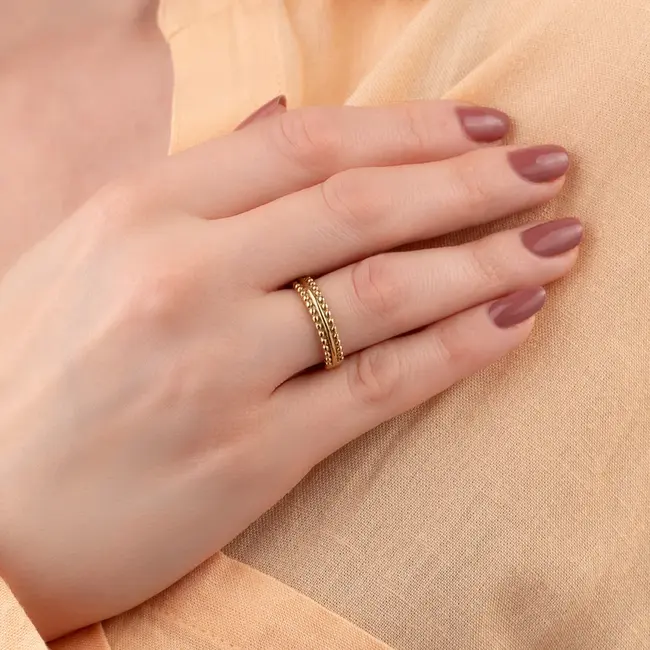 Friends Aria ring - Goudkleurig