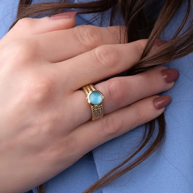 Vivid Velvet ring - Goudkleurig