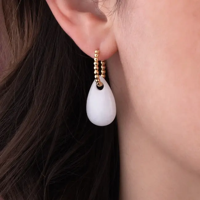 Kosmic Gem Drop - White Jade