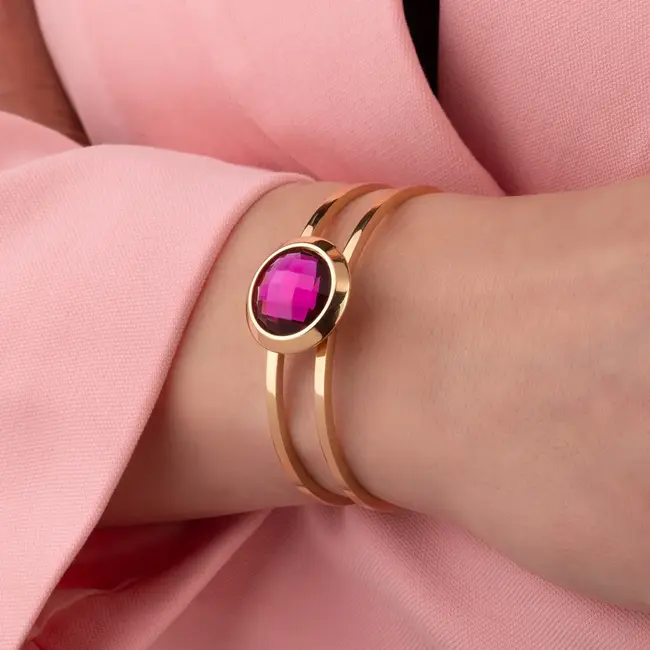 Kosmic Triangle Spark - Fuchsia Purple