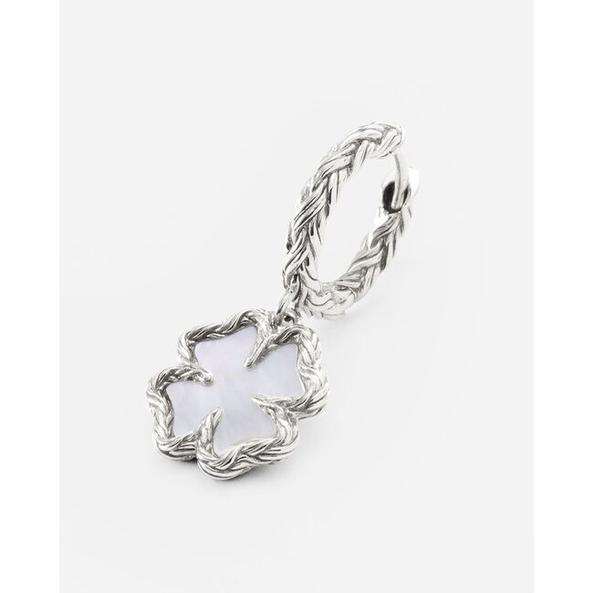 Hoops Katja Clover Mother of Pearl Set - Zilver
