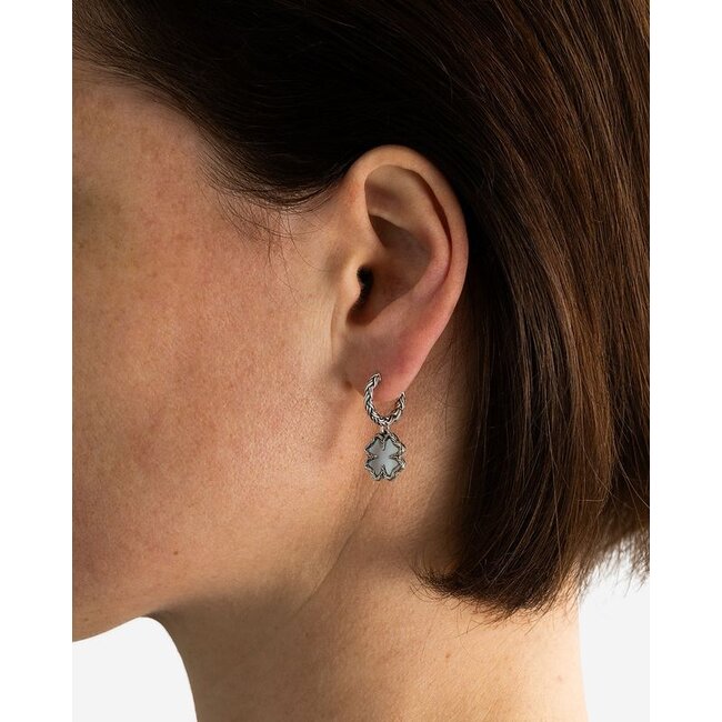 Hoops Katja Clover Mother of Pearl Set - Zilver