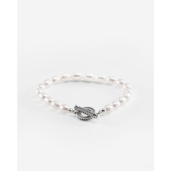 Armband Barbara Full Pearl Zilver