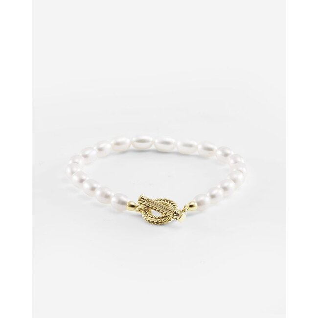 Armband Barbara Full Pearl Verguld