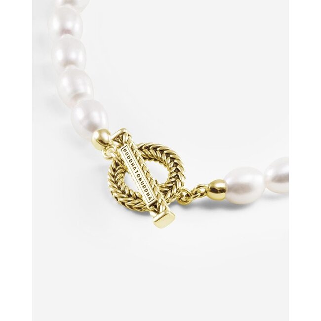 Armband Barbara Full Pearl Verguld