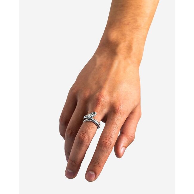 Ring Ben XS Snake Zilver