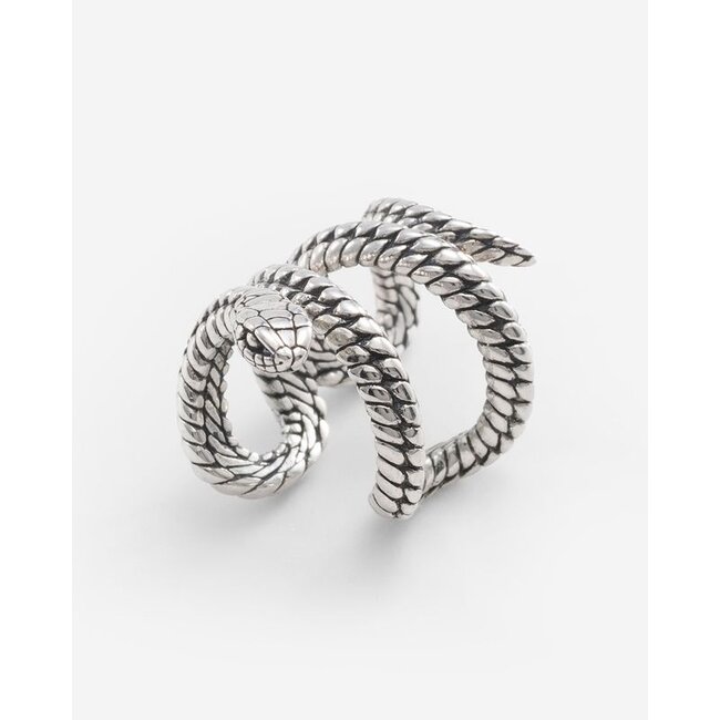 Earcuff Ben Snake Zilver