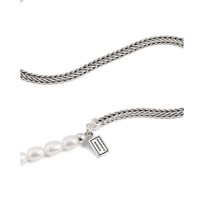 Ketting Barbara Mini Pearl Zilver - 60cm