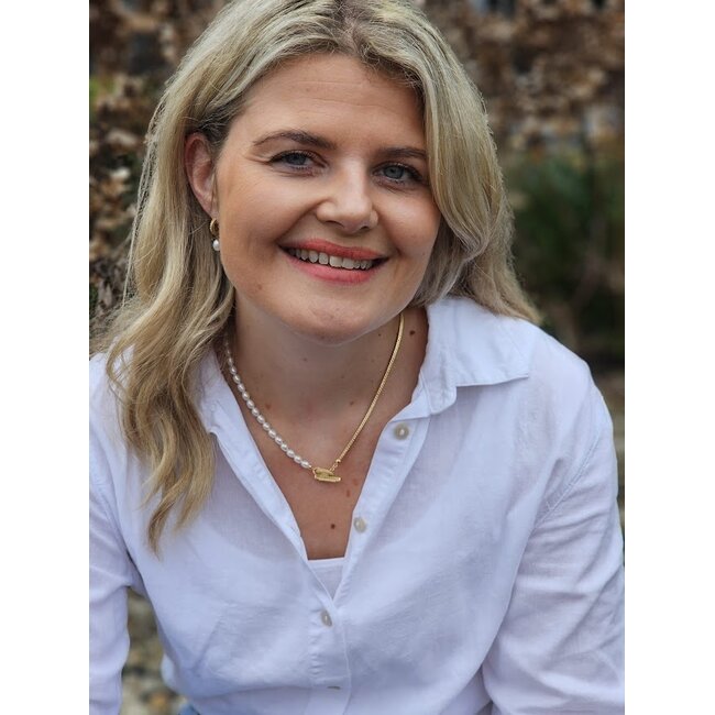 Ketting Barbara Mini Pearl Verguld - 60cm