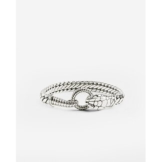 Buddha to Buddha Armband Ben XS Snake Zilver