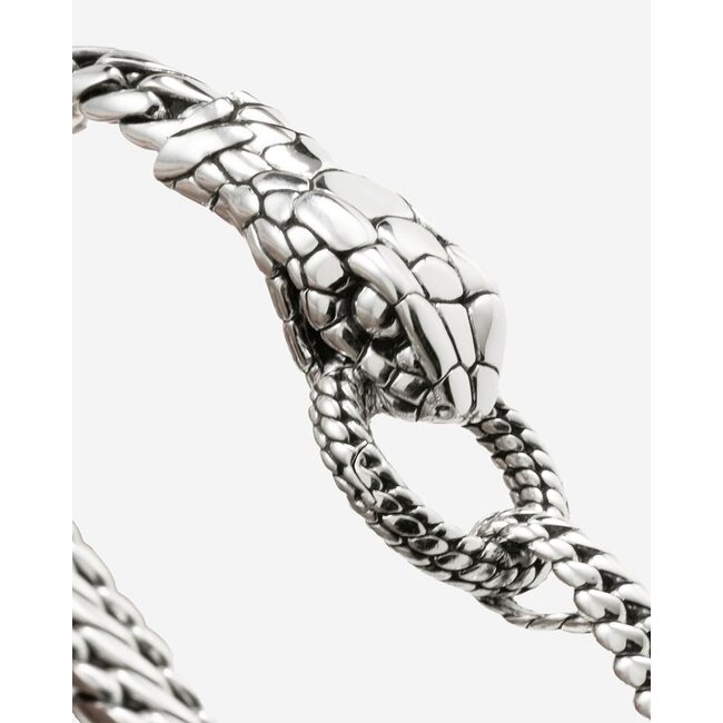 Armband Ben XS Snake Zilver