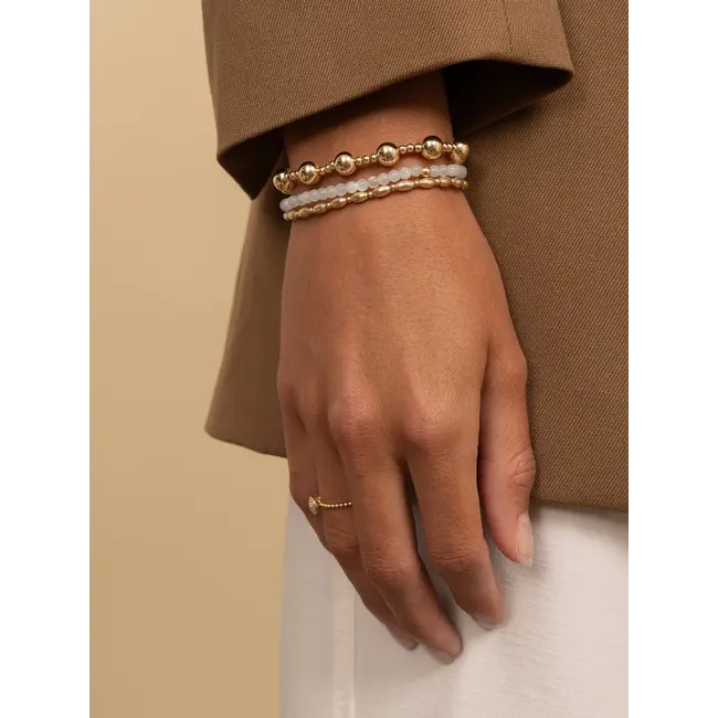 Saturn Armband Small Moonstone