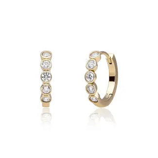 Sparkling Jewels Tube Creolen Zirconia