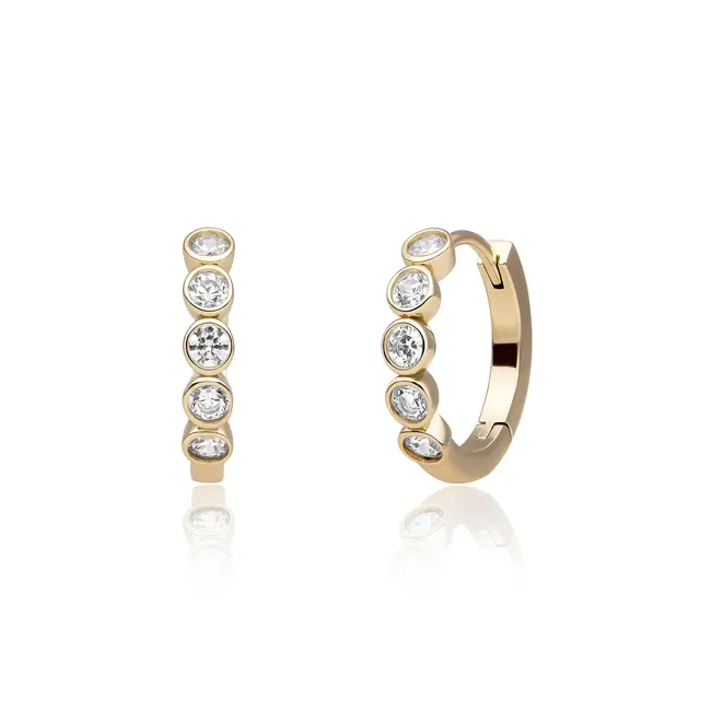 Sparkling Jewels Tube Creolen Zirconia