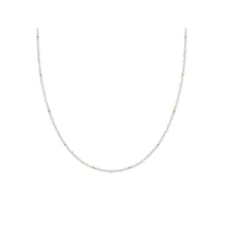 Sparkling Jewels Kralen Ketting 2mm Moonstone 42cm +2cm