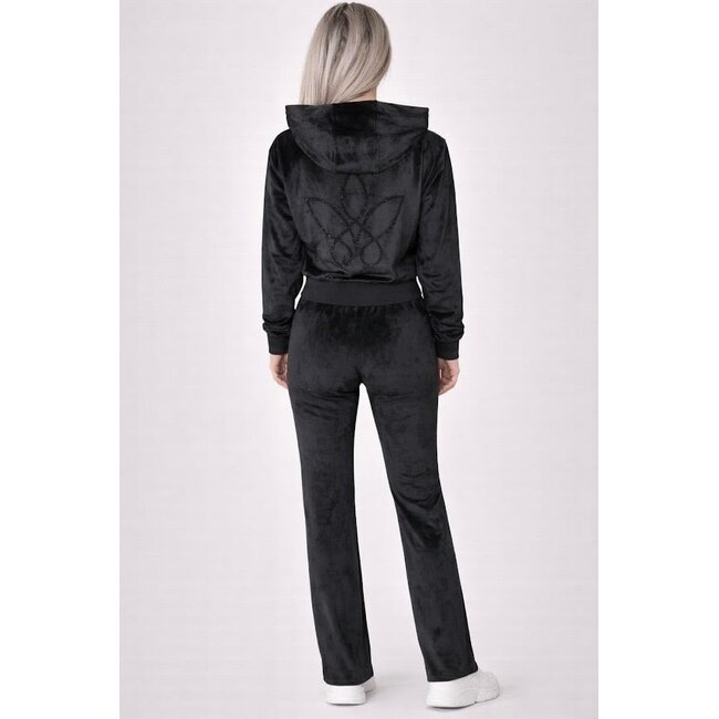 Broek Romi - Black velvet