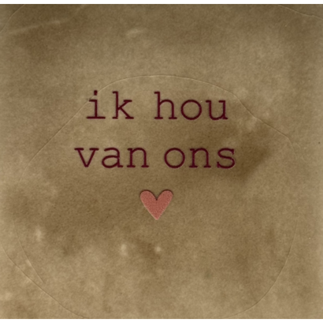Tegeltje - Ik hou van ons