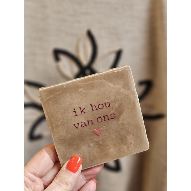 Tegeltje - Ik hou van ons
