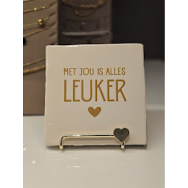 Tegeltje - Met jou is alles leuker