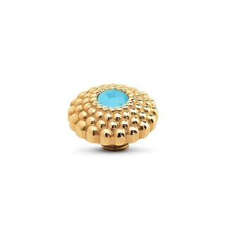 Melano Jewelry Vivid Lotus CZ - Blue Turquoise