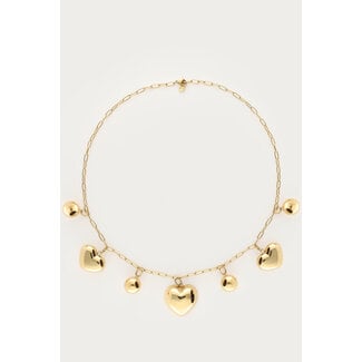 My Jewellery Bold ketting met hartjes en bolletjes