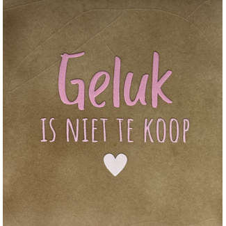 Yett Agenturen Tegeltje - Geluk is niet te koop