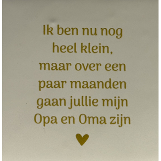 Yett Agenturen Tegeltje - Ik ben nu nog heel klein…