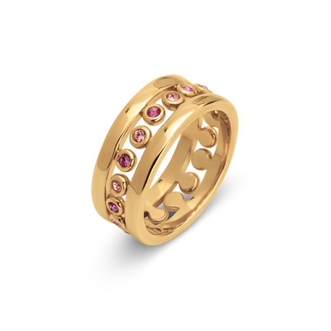 Friends Ring Zita Rose Peach - Goudkleurig