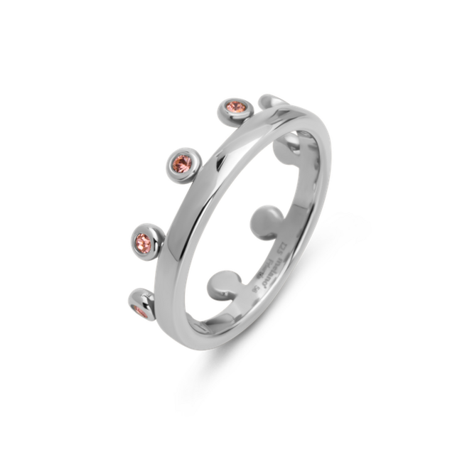 Friends Ring Zita Rose Peach - Zilverkleurig
