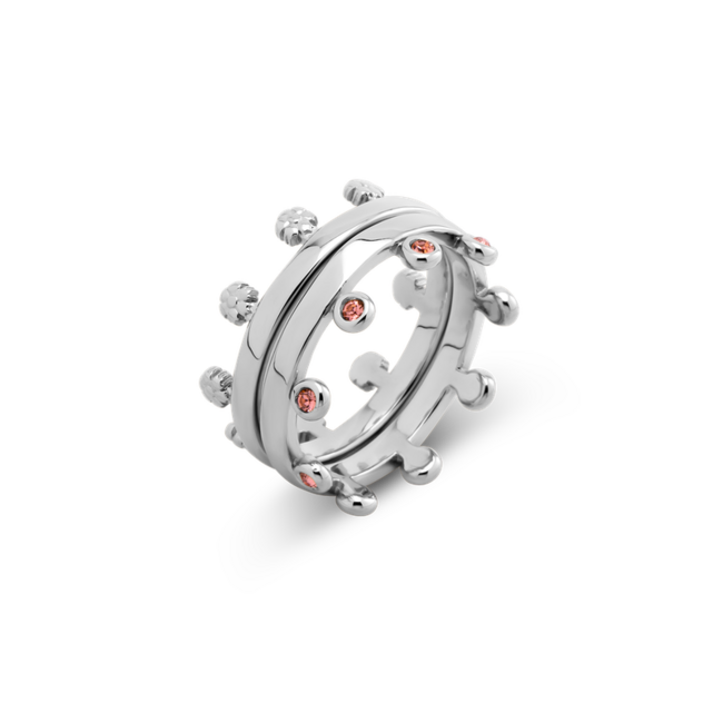 Friends Flora Ring - Zilverkleurig