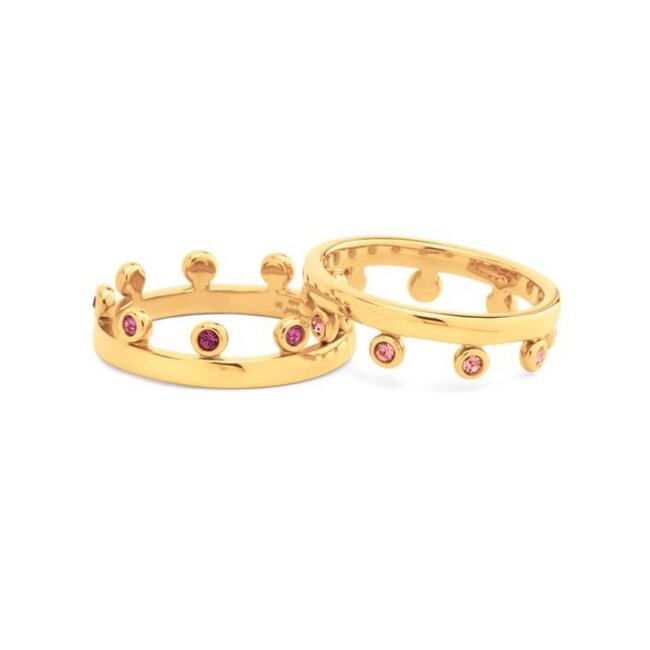 Friends Ring Zita Rose Peach - Goudkleurig