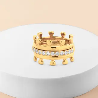 Melano Jewelry Friends Royal Glam Ringen Set