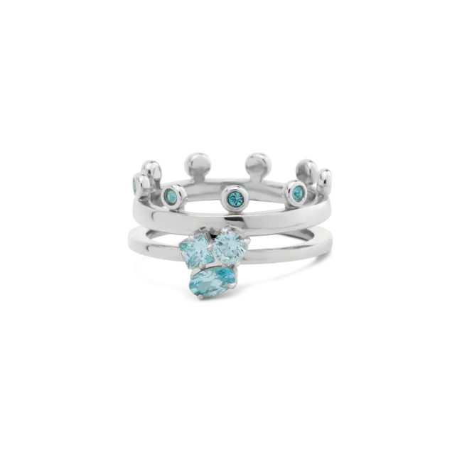 Friends & Twisted Glitter Garden Ringen Set