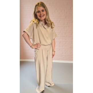 Kleding Diversen Beige loose fit broek