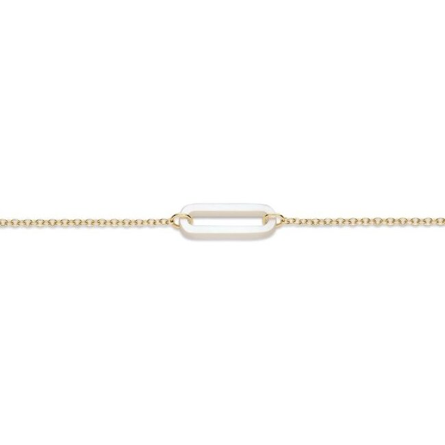 Armband 2267YMP - Geelgoud (14k) met Mother of Pearl