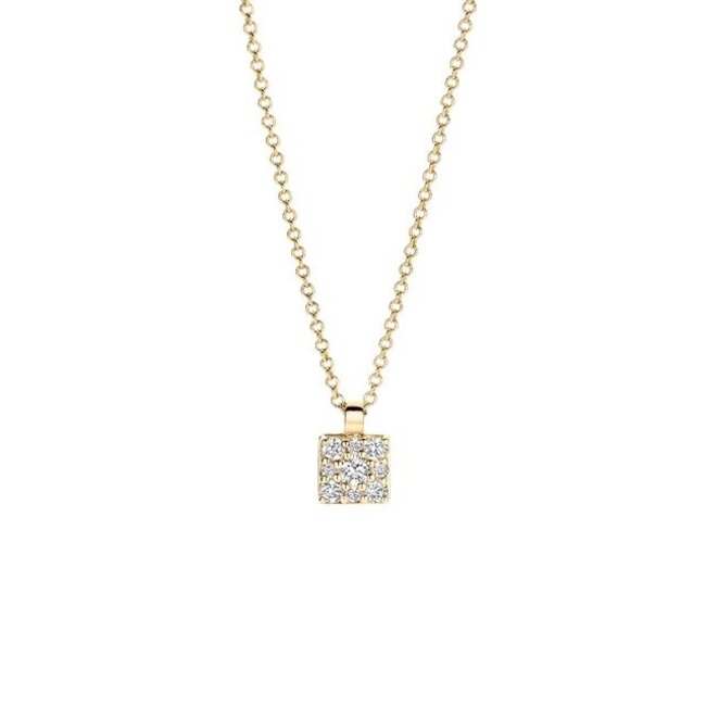 Collier 3205YZI - Geelgoud (14k) met Zirkonia