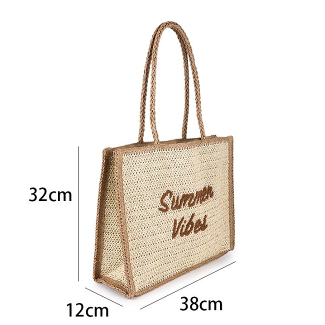 Strandtas summer vibes - Beige