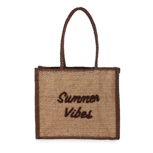 Strandtas summer vibes - Khaki