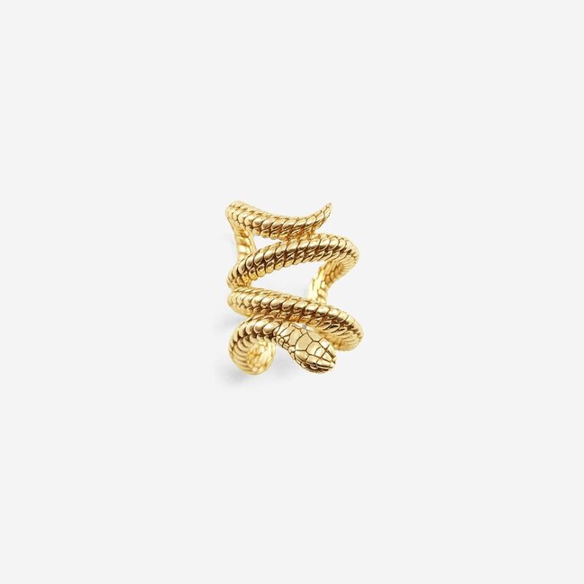 Earcuff Ben Snake Verguld