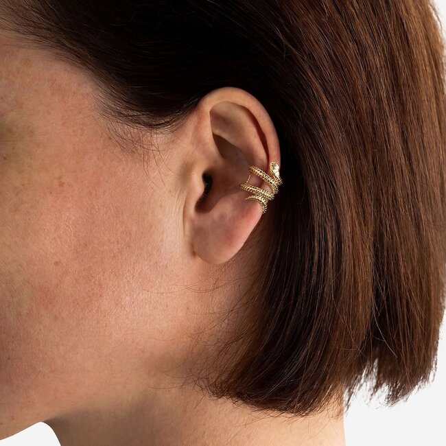 Earcuff Ben Snake Verguld