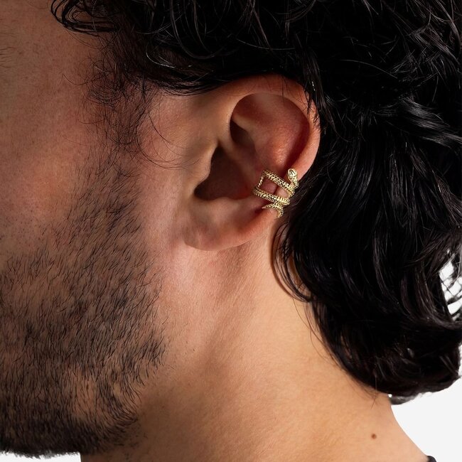 Earcuff Ben Snake Verguld