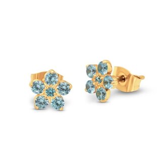Melano Jewelry Friends Anika Oorbellen - Aquamarine