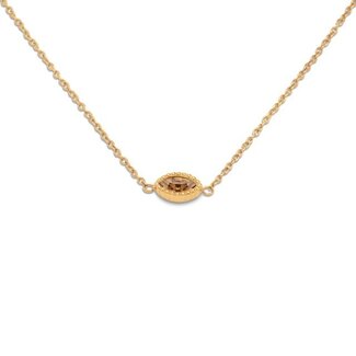 Melano Jewelry Friends Navee Ketting - Crystal golden shadow