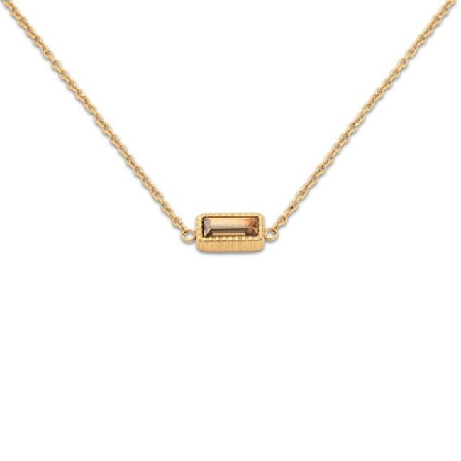 Friends Baree Ketting - Crystal golden shadow