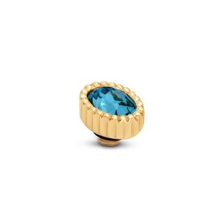 Melano Jewelry Twisted Aureole - Aquamarine