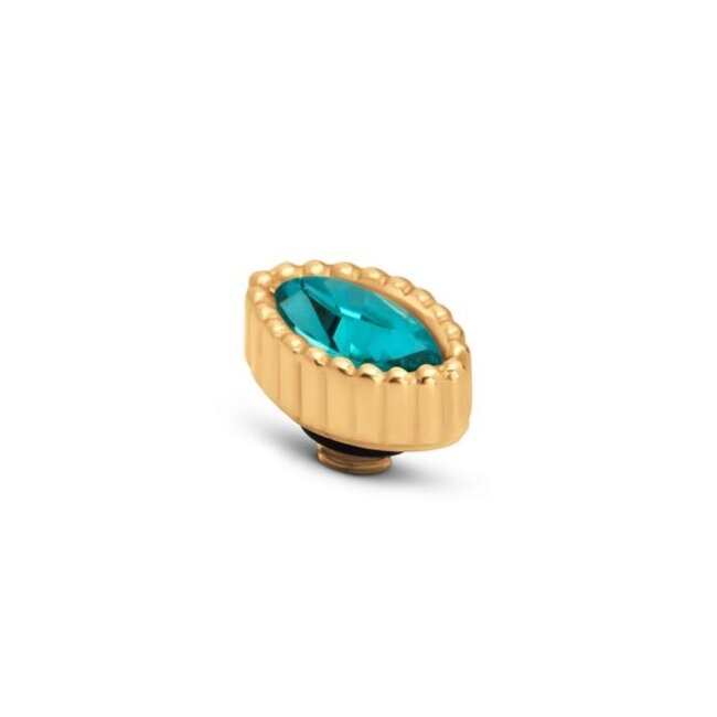 Twisted Navette - Light turquoise