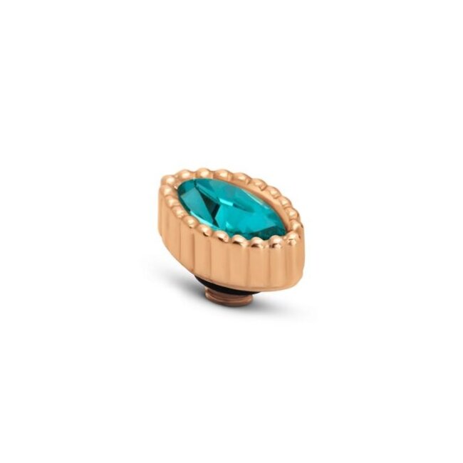 Twisted Navette - Light turquoise