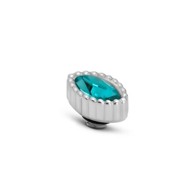 Twisted Navette - Light turquoise