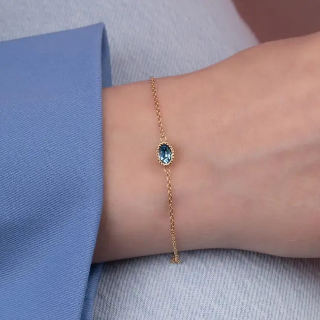 Friends Auro Armband - Aquamarine