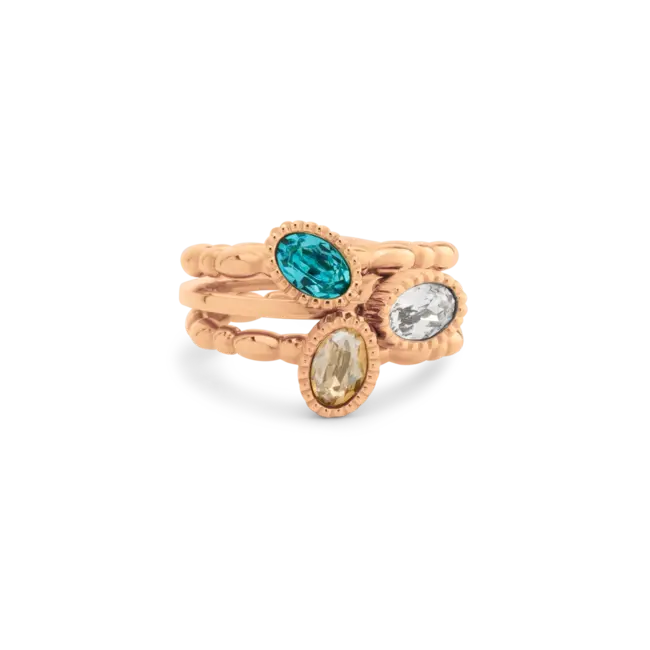 Twisted Ocean Bliss Ringen Set